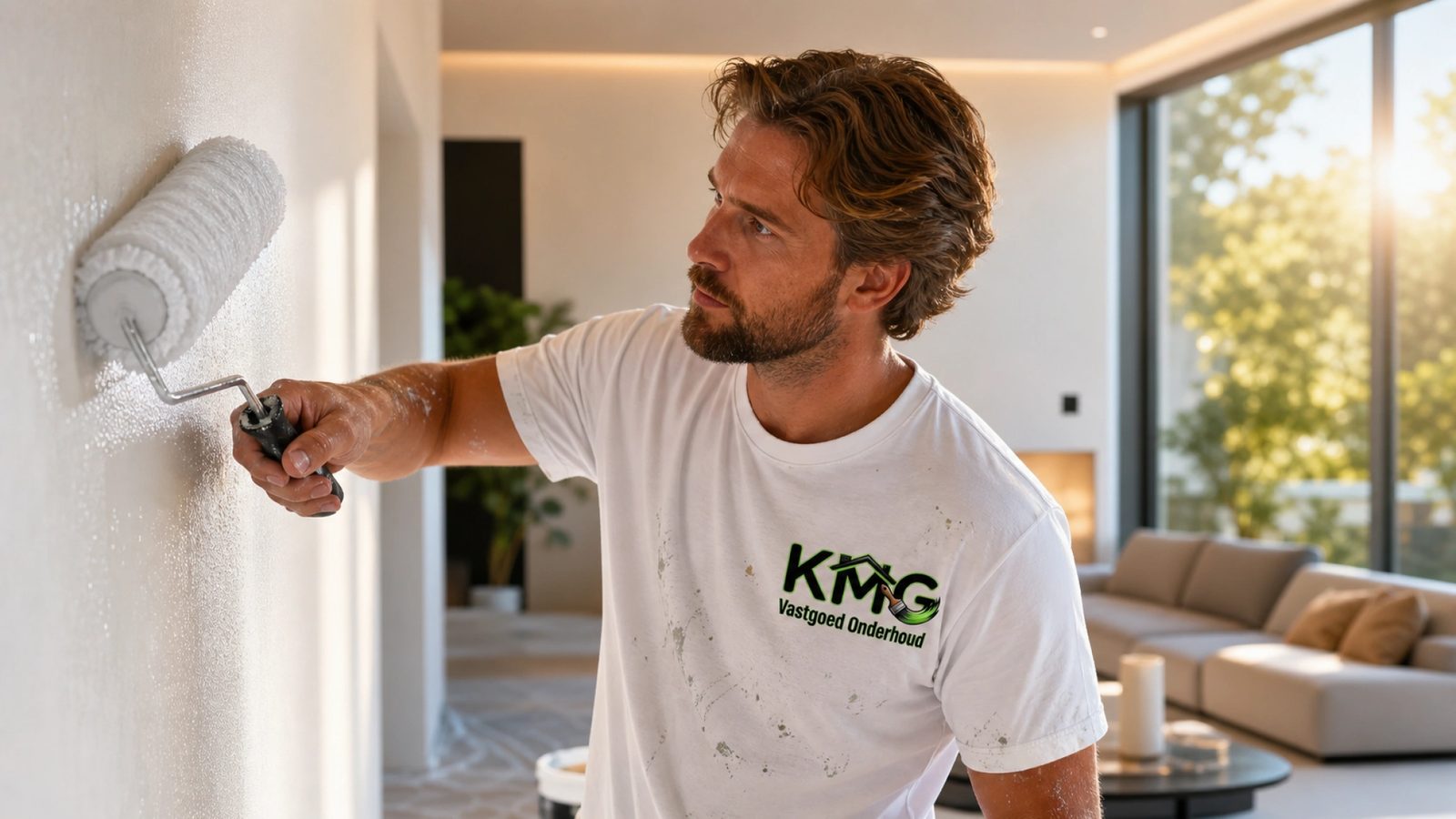 Professioneel binnenschilderwerk door KMG Vastgoedonderhoud in Hengelo